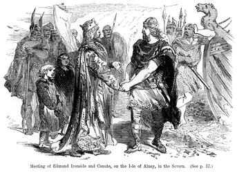 Meeting of Edmund Ironside and Canute on the Isle of Alney in the Severn